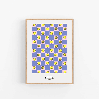Blåmst Plakat - Smile