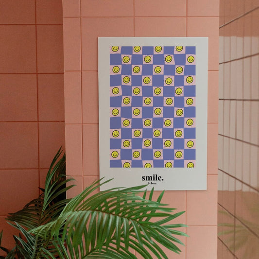 Blåmst Plakat - Smile